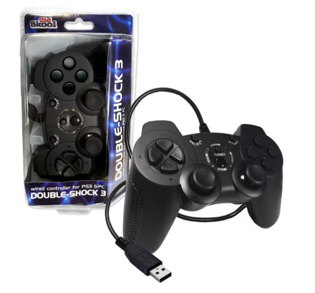 Old Skool Double-Shock 3 Controller for PlayStation 3 (BLACK)