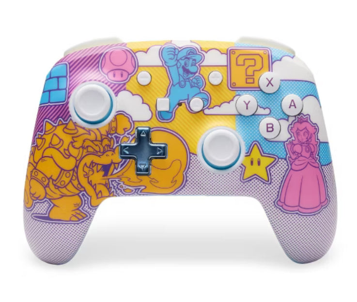 PowerA Enhanced Wireless Controller for Nintendo Switch Mushroom Kingdom Pop Art