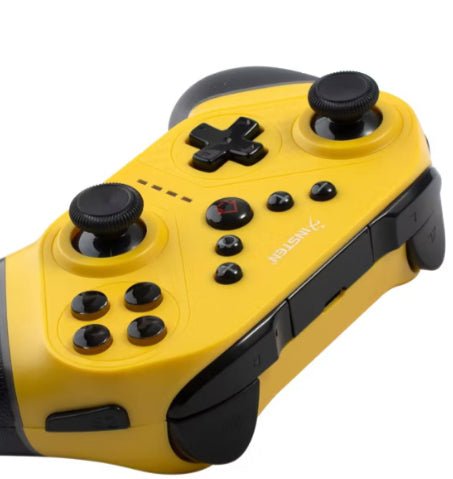 Insten Wireless Controller for Nintendo Switch, OLED Model, Lite, with Programmable Buttons, Gyro Axis Vibration Turbo, Yellow