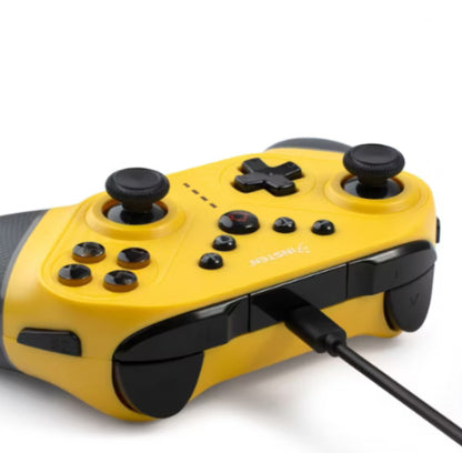 Insten Wireless Controller for Nintendo Switch, OLED Model, Lite, with Programmable Buttons, Gyro Axis Vibration Turbo, Yellow