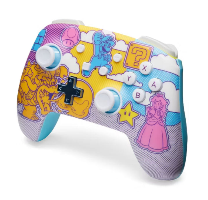 PowerA Enhanced Wireless Controller for Nintendo Switch Mushroom Kingdom Pop Art