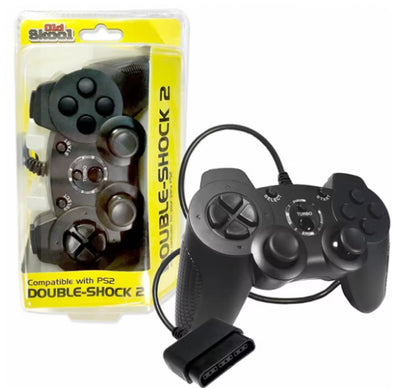 Old Skool Double-Shock 2 Controller for PlayStation 2 (BLACK)